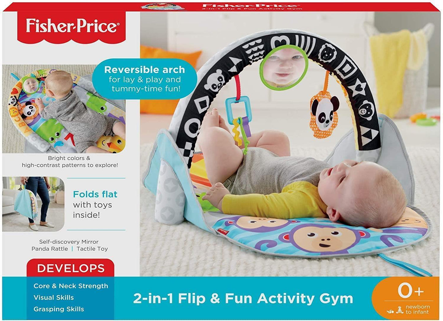 Fisher-Price FXC14 2-in-1 Flip & Fun Activity Gym