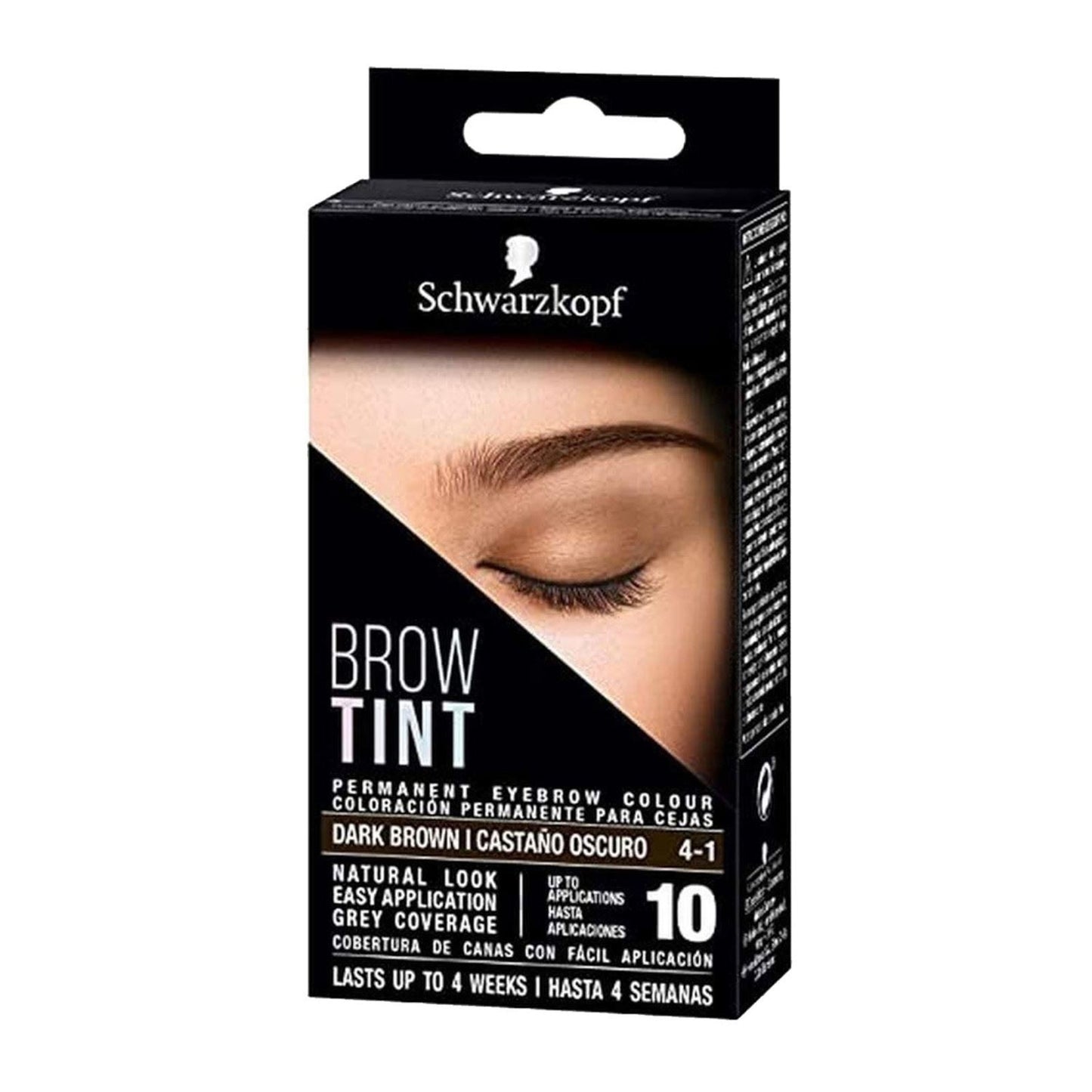 Schwarzkopf Brow Tint Dark Brown 4-1 Permanent Eyebrow Colour