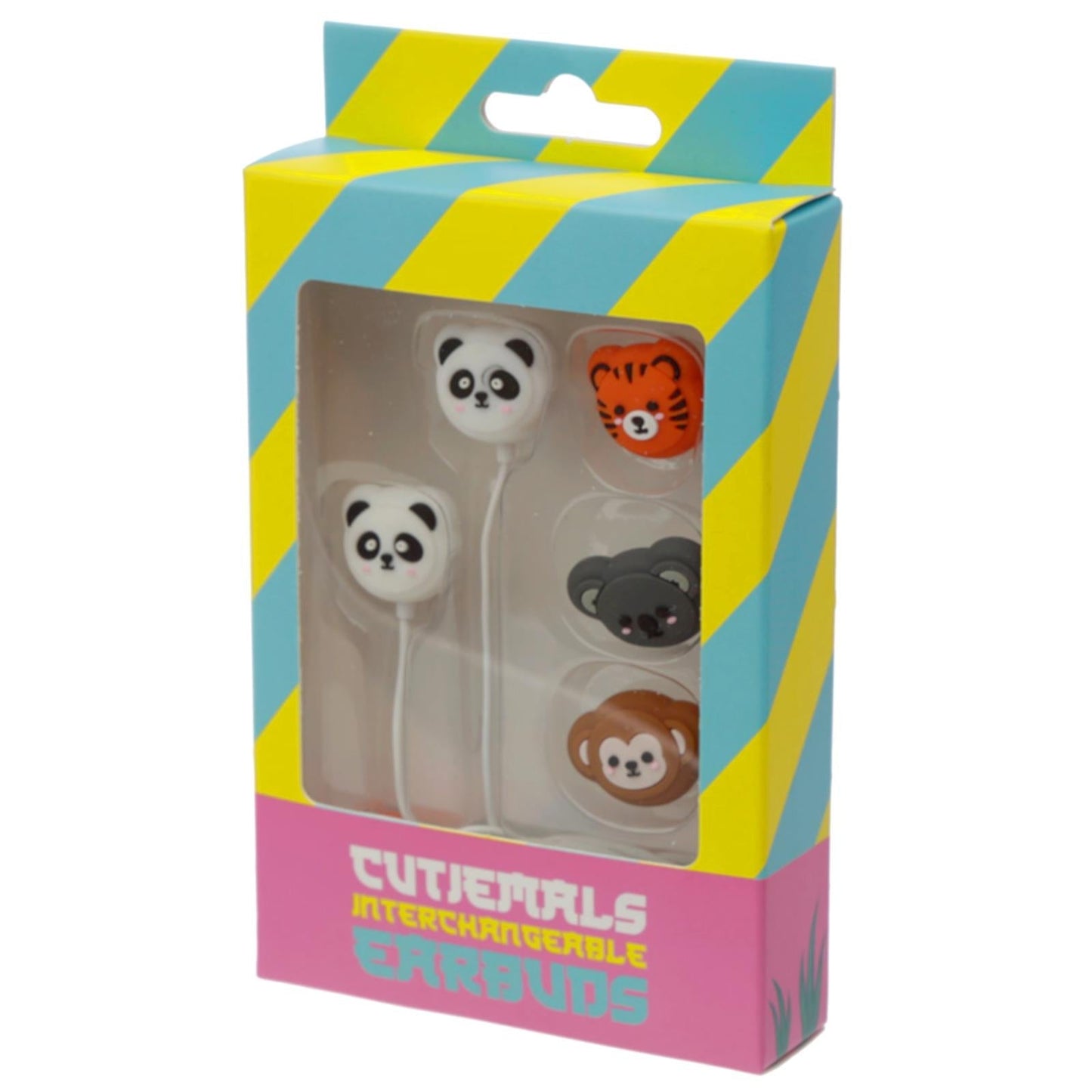 Puckator Cutiemals Animal Earphones with 4 Interchangeable Earbuds