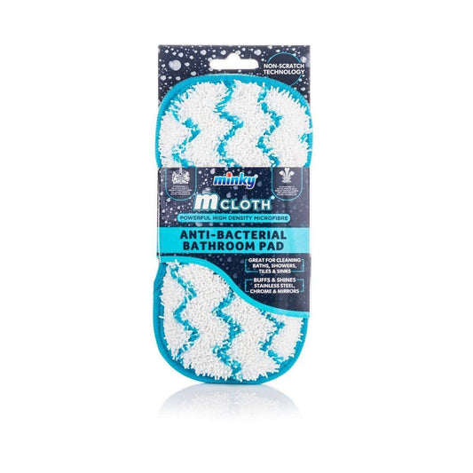 Minky Antibacterial Cleaning Pad - BLUE ZIGZIAG