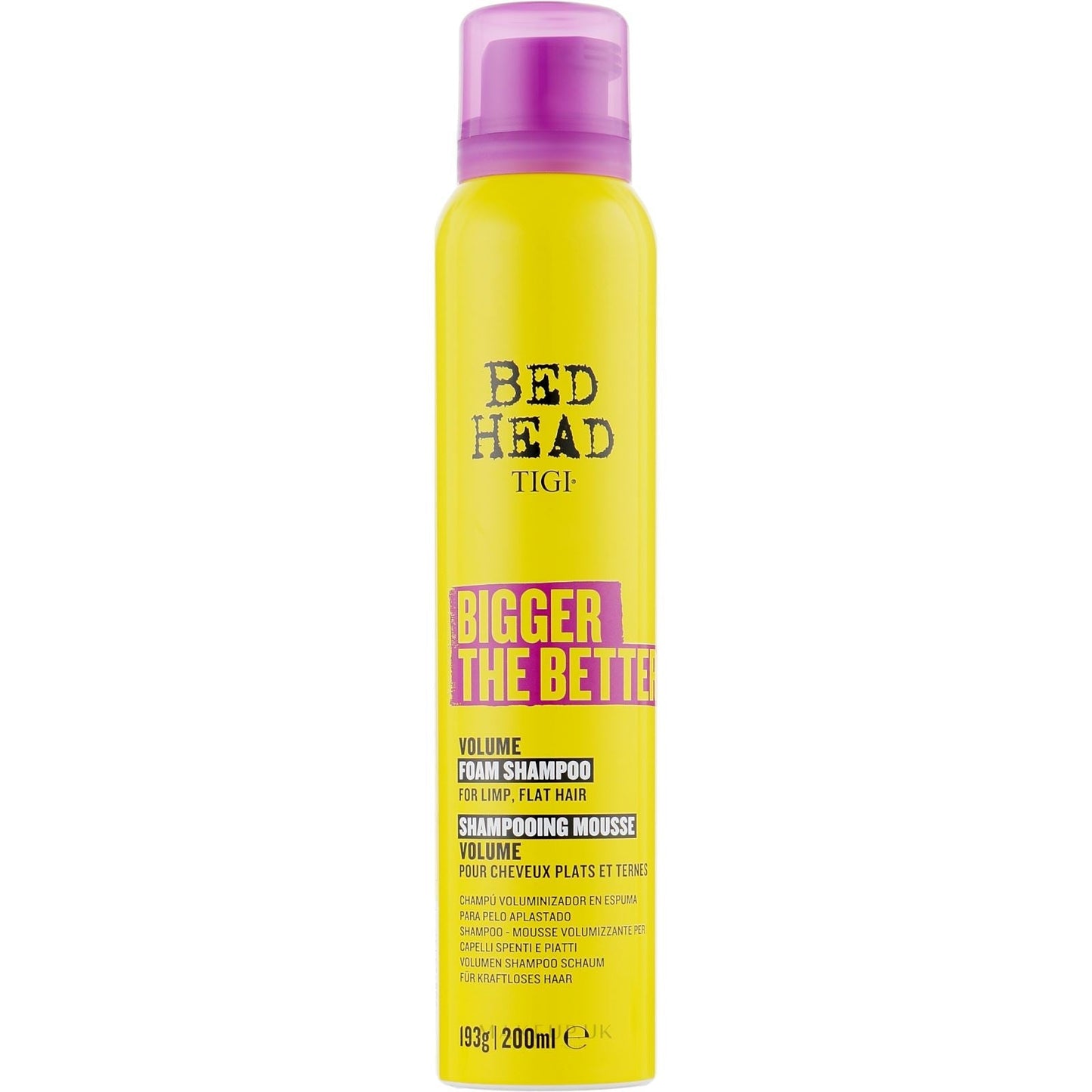 Tigi Bed Head Bigger The Better Volume Hair Foam Shampoo 200ml