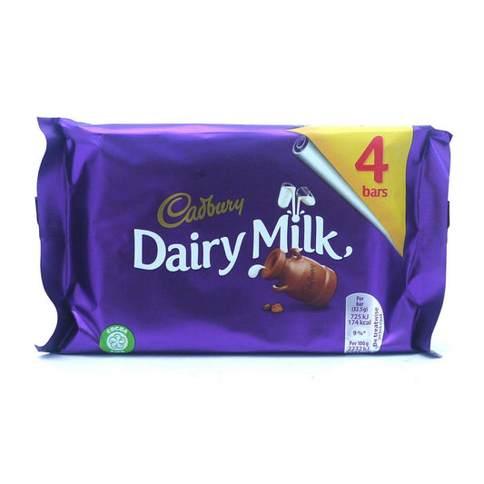 Cadbury Dairy Milk 108.8g (14 Packs of 4, Total 56)