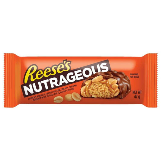 Reese's Peanut Butter Chocolate Nutrageous Bars 47g