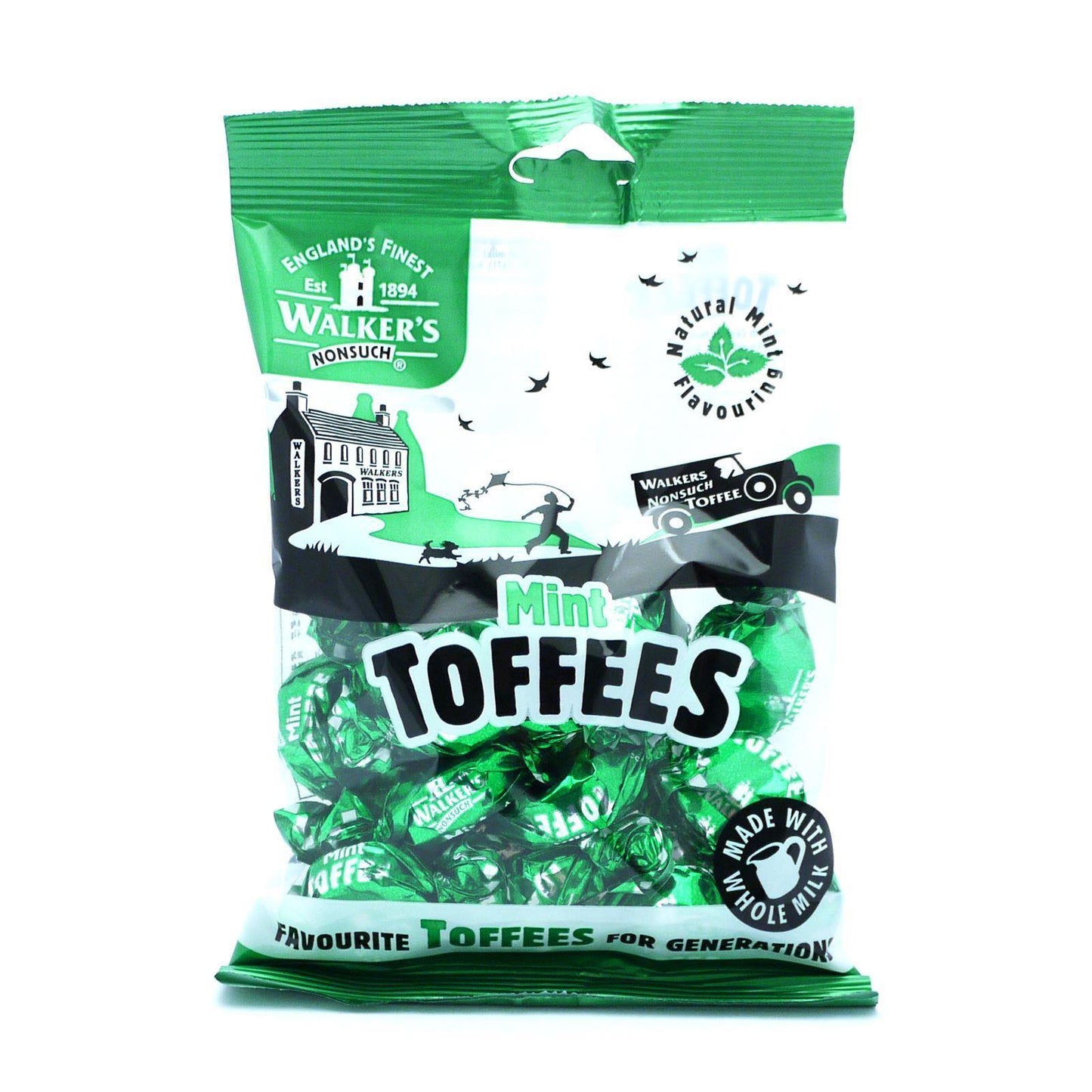 Walkers Mint Toffees 150g (Box of 12)