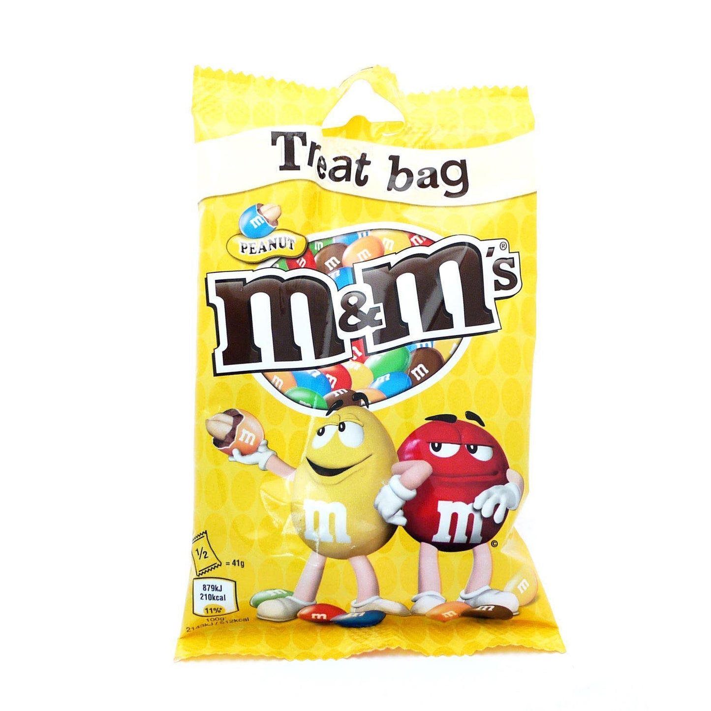 M&M Peanut Treat Bag 82g (Box of 16)