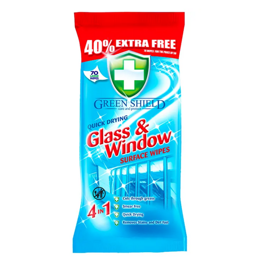 Greenshield Glass & Window Wipes 70'S