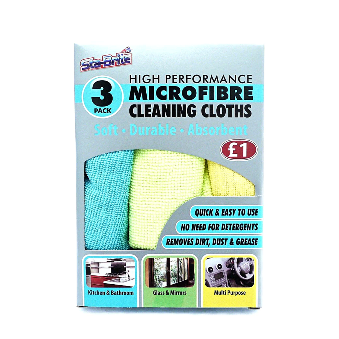 Multi Purpose Microfibe Clothes 3'S