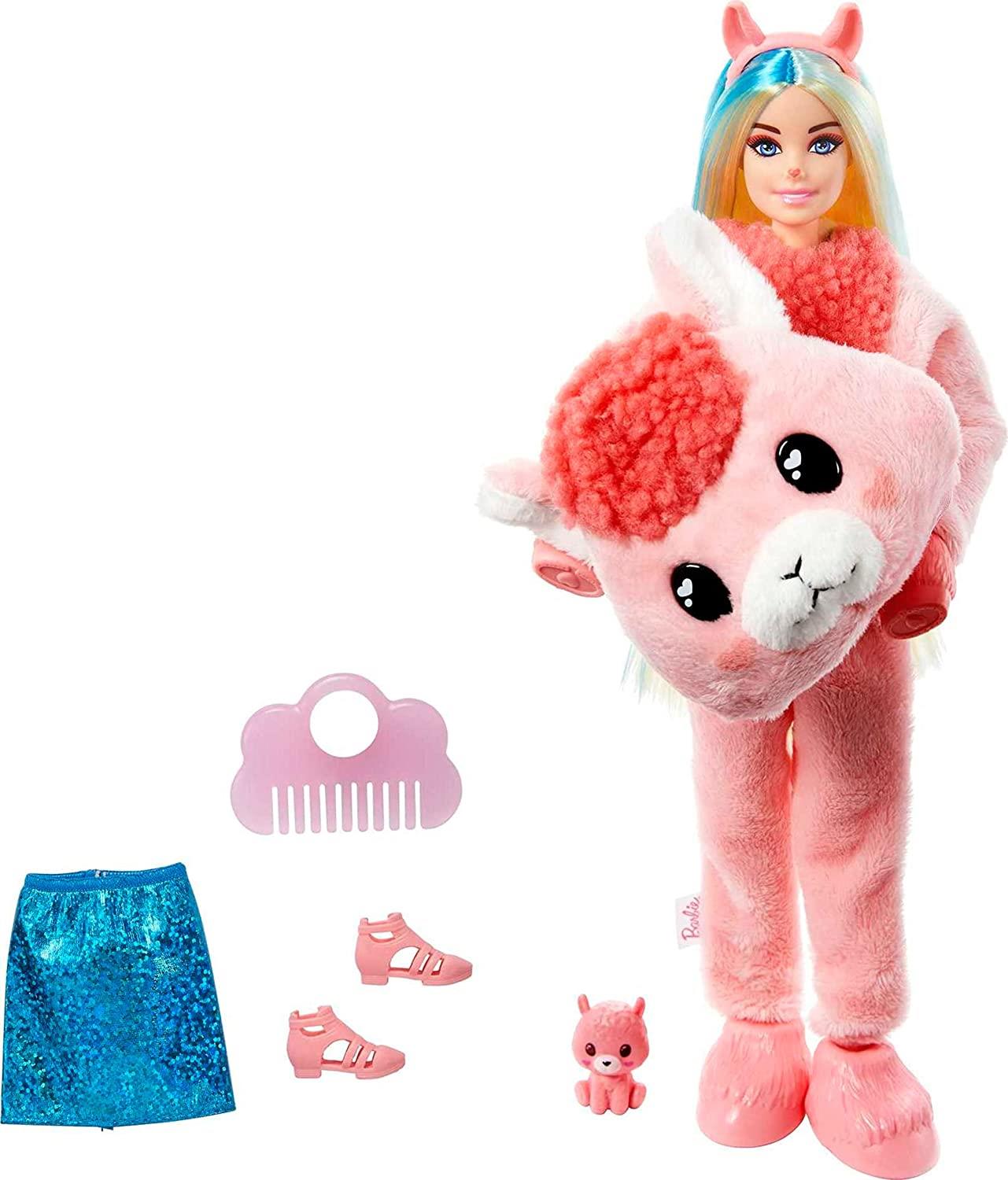 Barbie Cutie Reveal Doll with Llama Plush