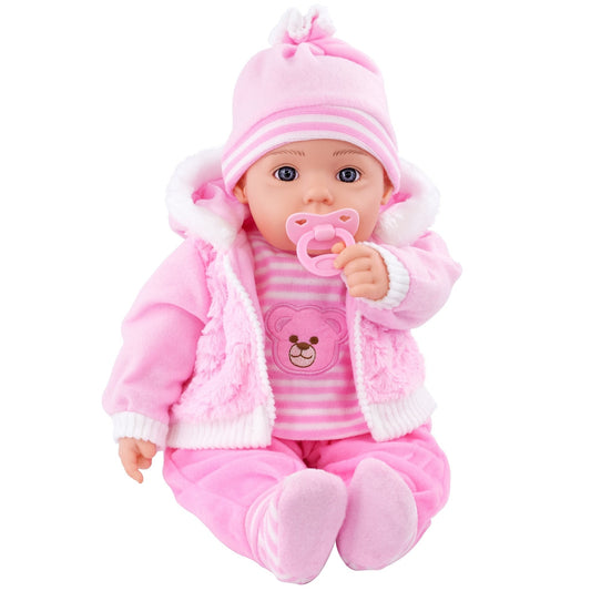 Baby Pink Bibi Baby Doll Toy With Dummy & Sounds