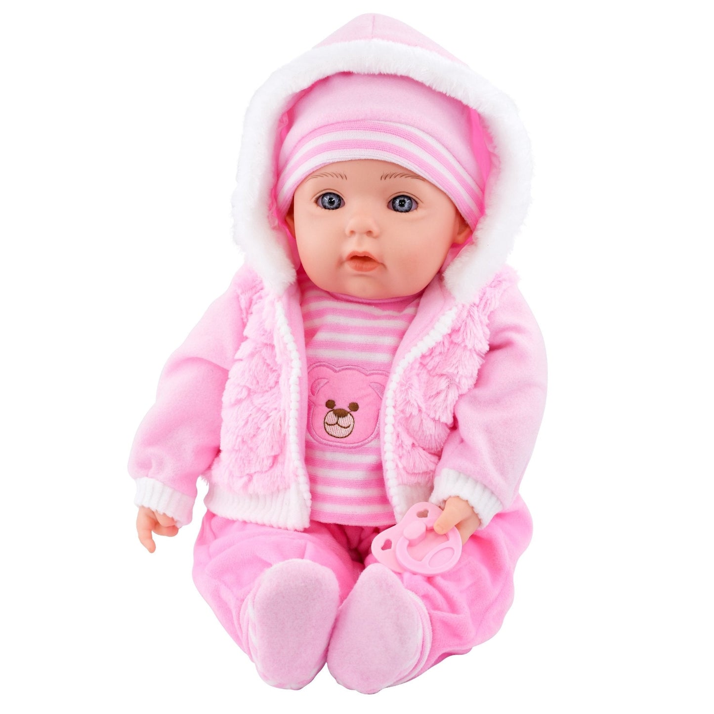 Baby Pink Bibi Baby Doll Toy With Dummy & Sounds