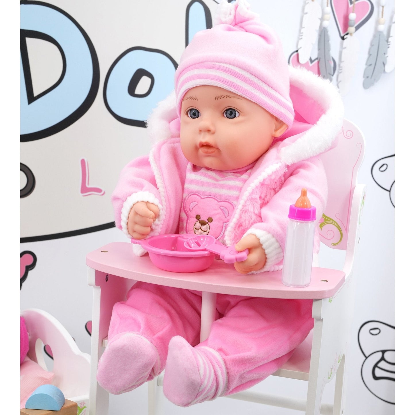 Baby Pink Bibi Baby Doll Toy With Dummy & Sounds