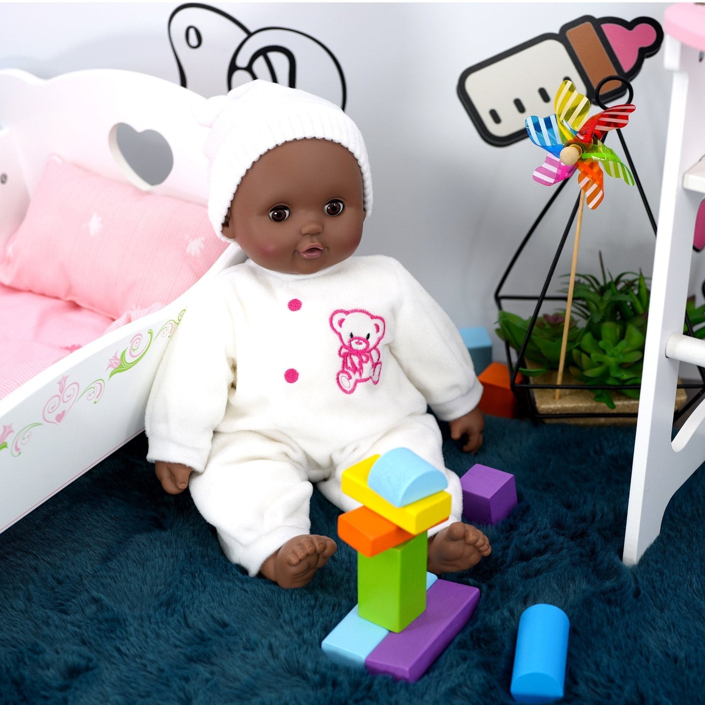 Black Baby Doll With Sleeping Eyes