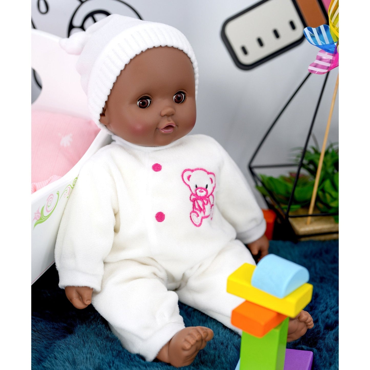 Black Baby Doll With Sleeping Eyes