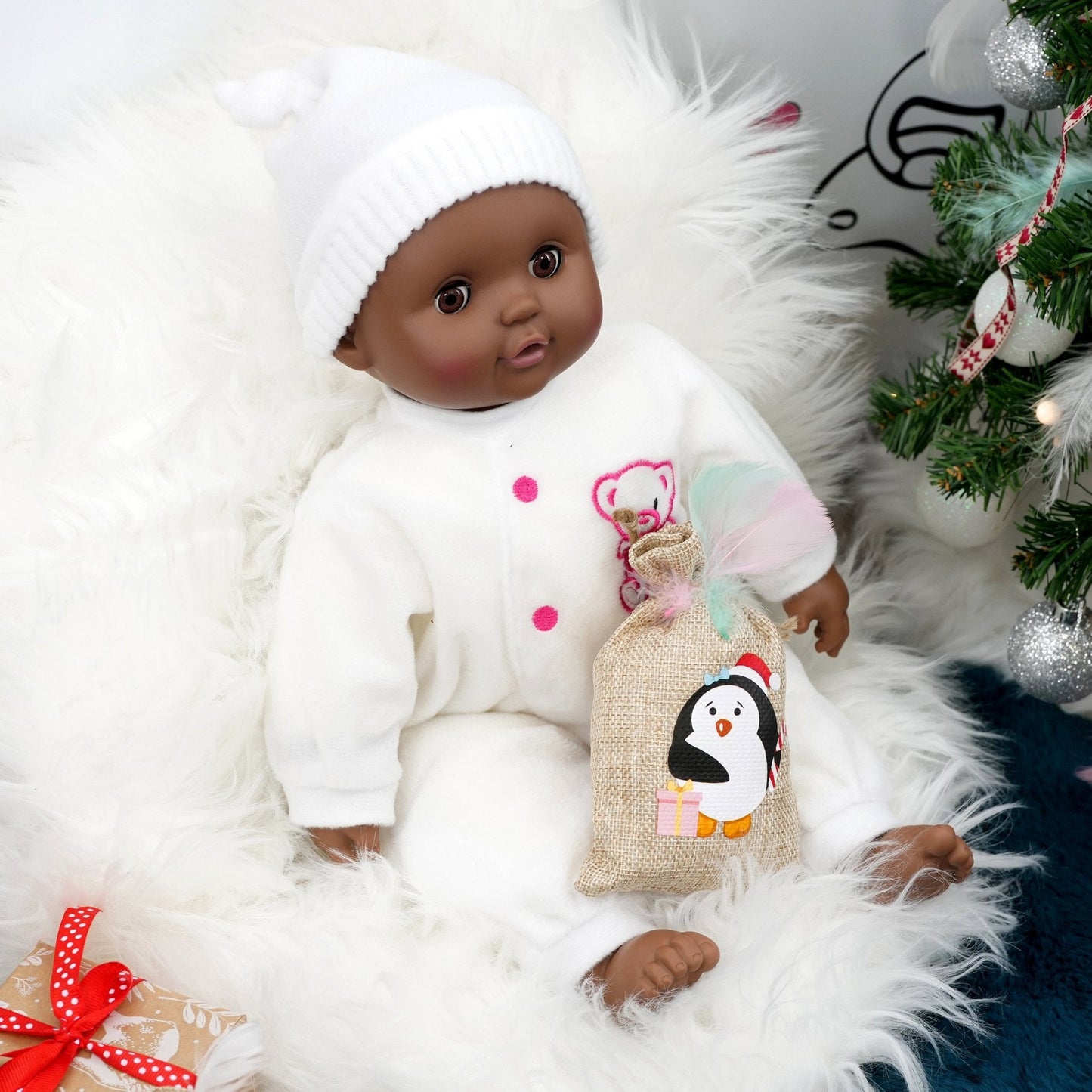 Black Baby Doll With Sleeping Eyes