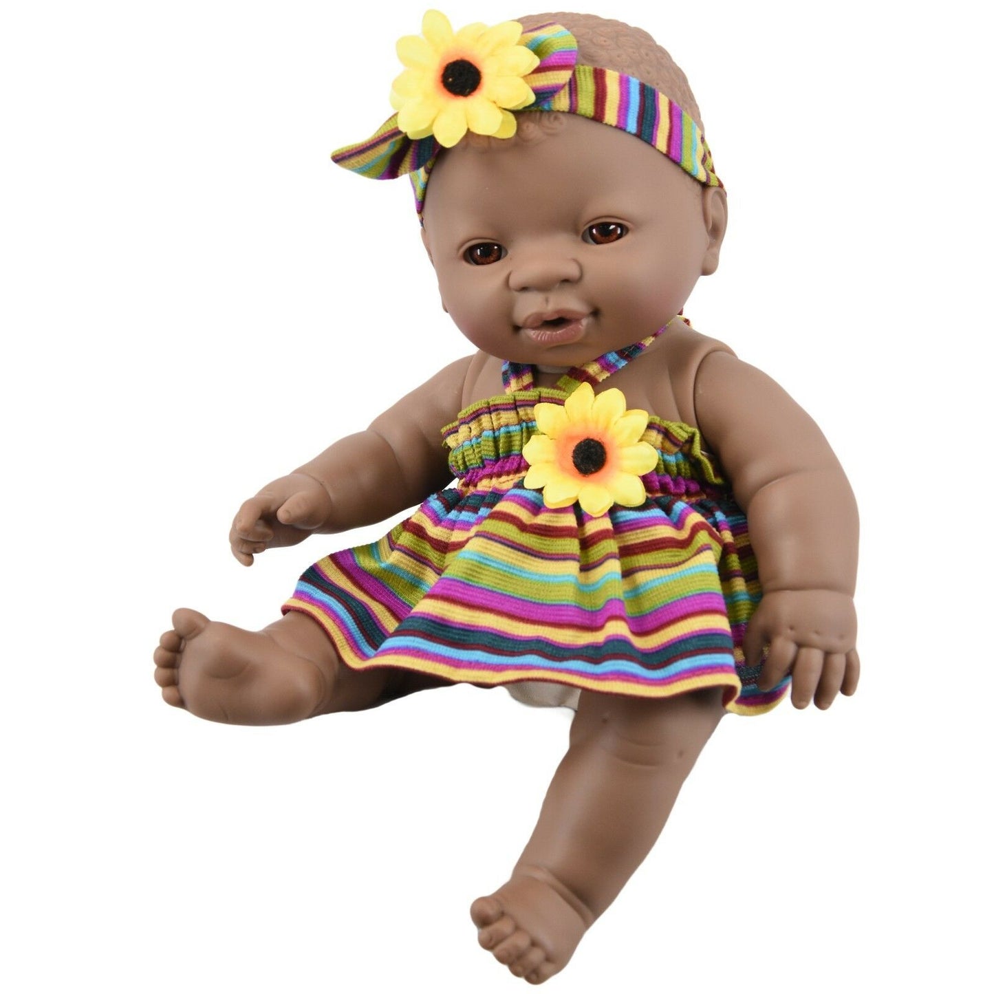 Black Twin Baby Dolls - 12"