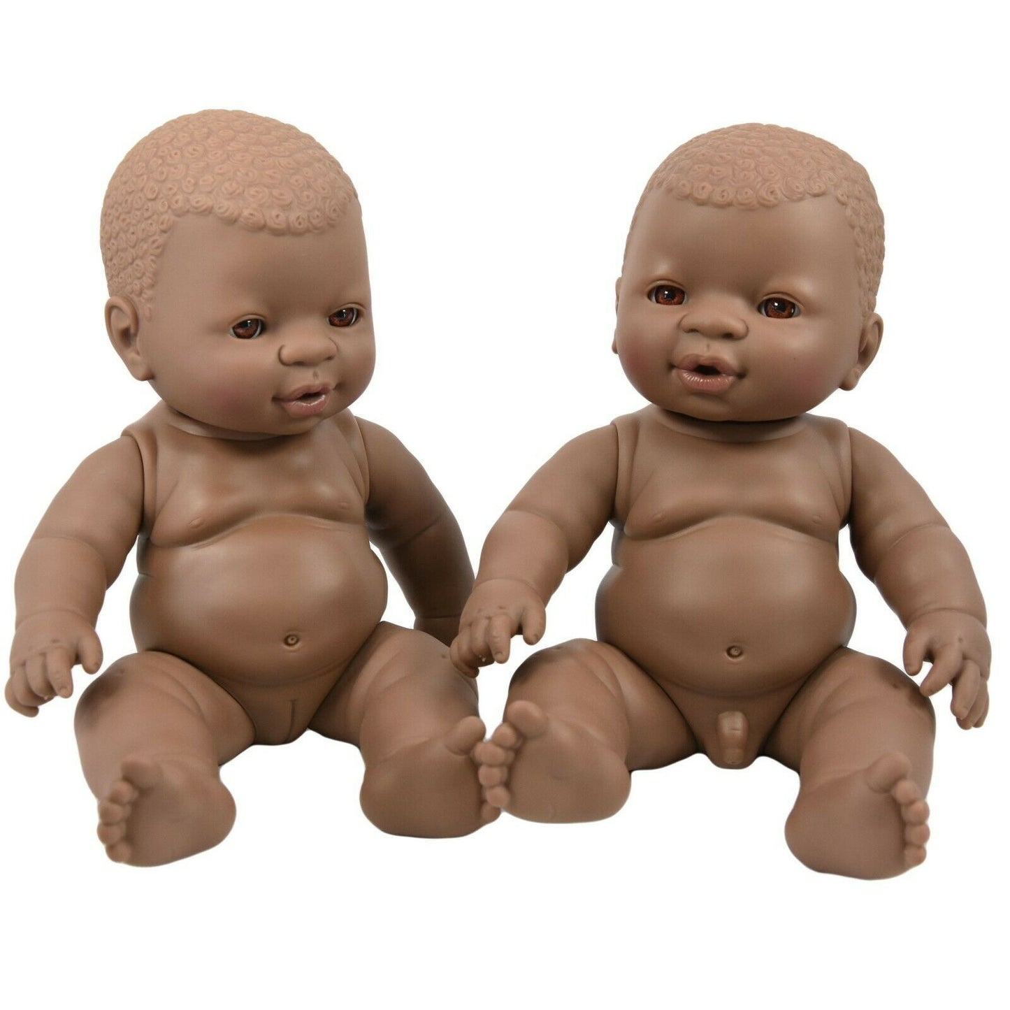 Black Twin Baby Dolls - 12"