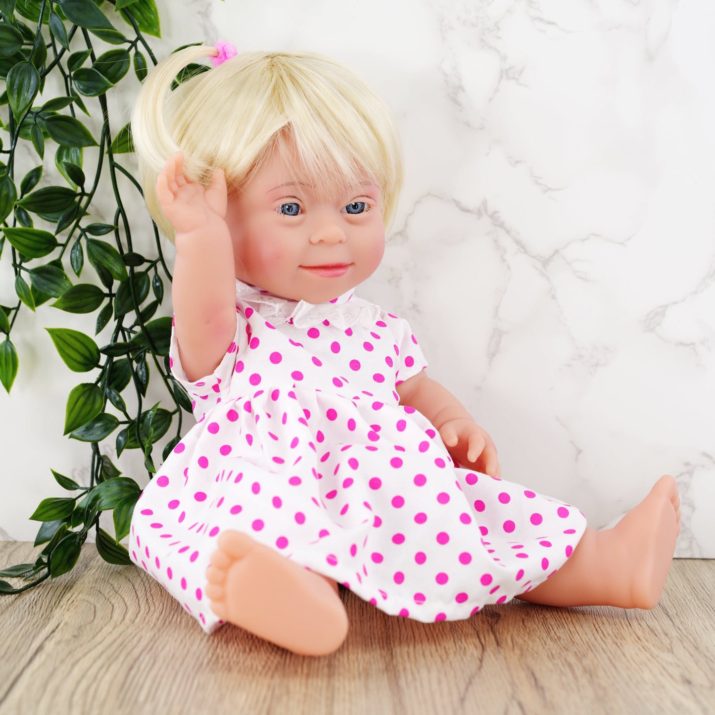 Blonde Baby Girl Dolls with Down Syndrome