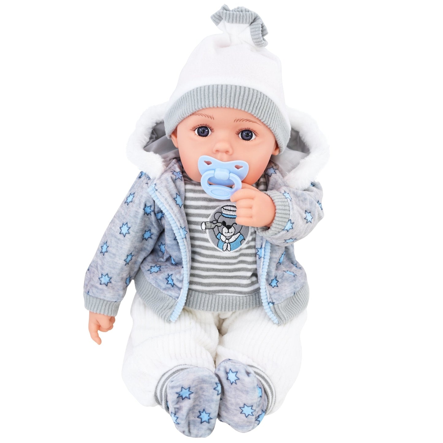 Grey Bibi Baby Doll + Extra Outfit