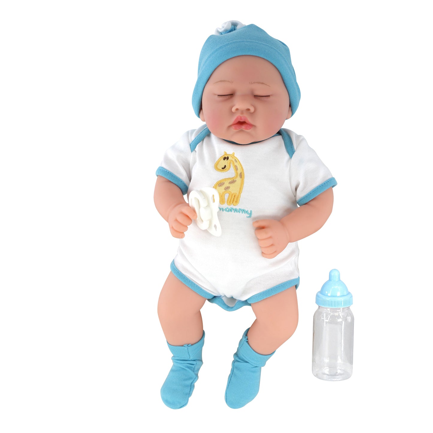 Lifelike Reborn Baby Sleeping Boy Doll 17"