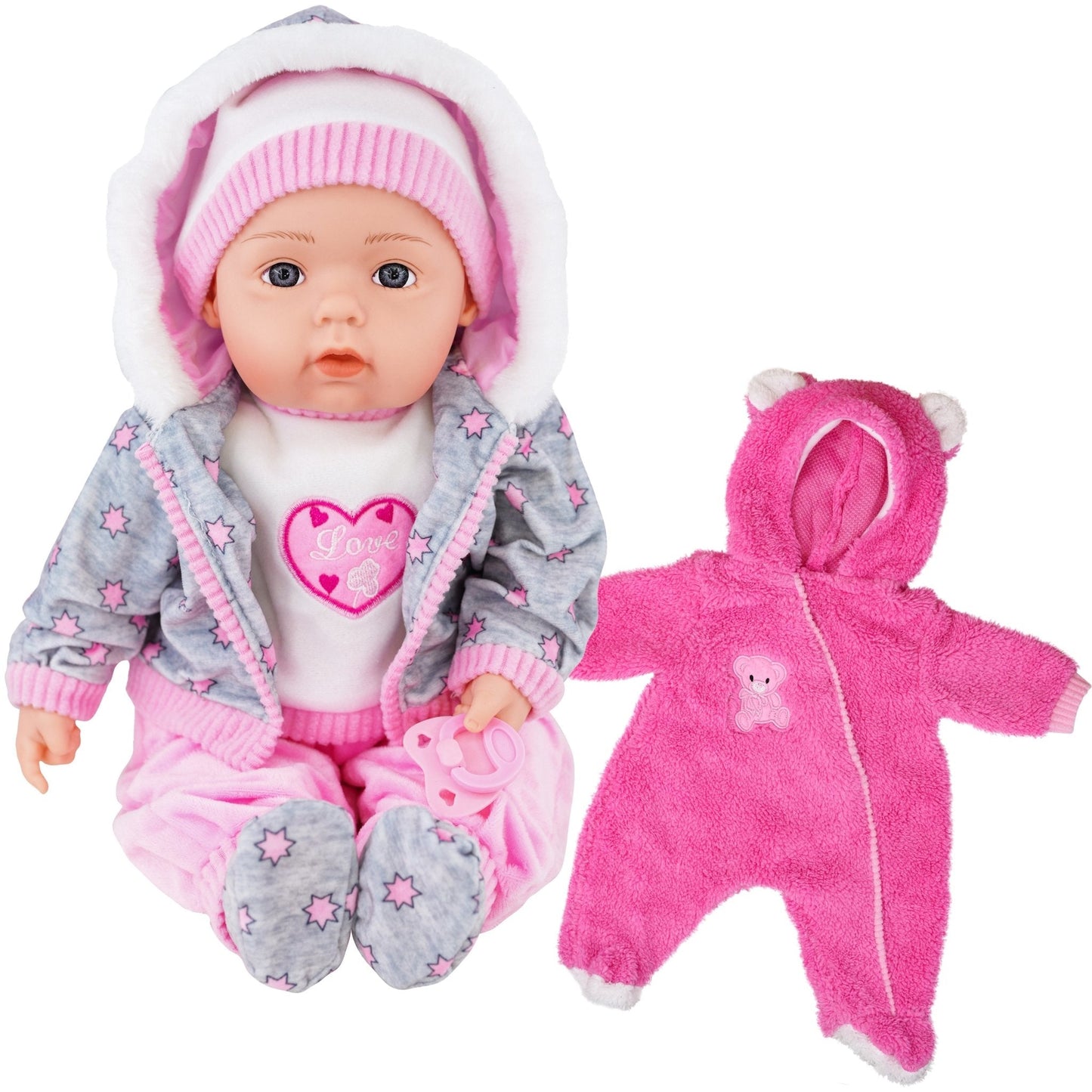 Pink Bibi Baby Doll + Extra Outfit