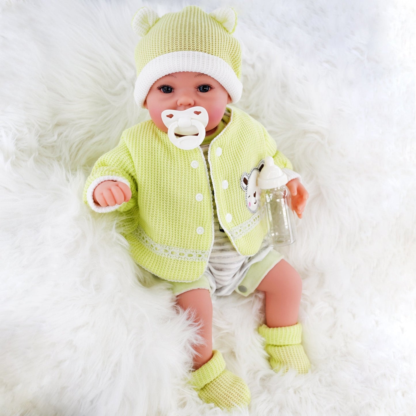 Reborn Baby Boy Doll with Open Eyes