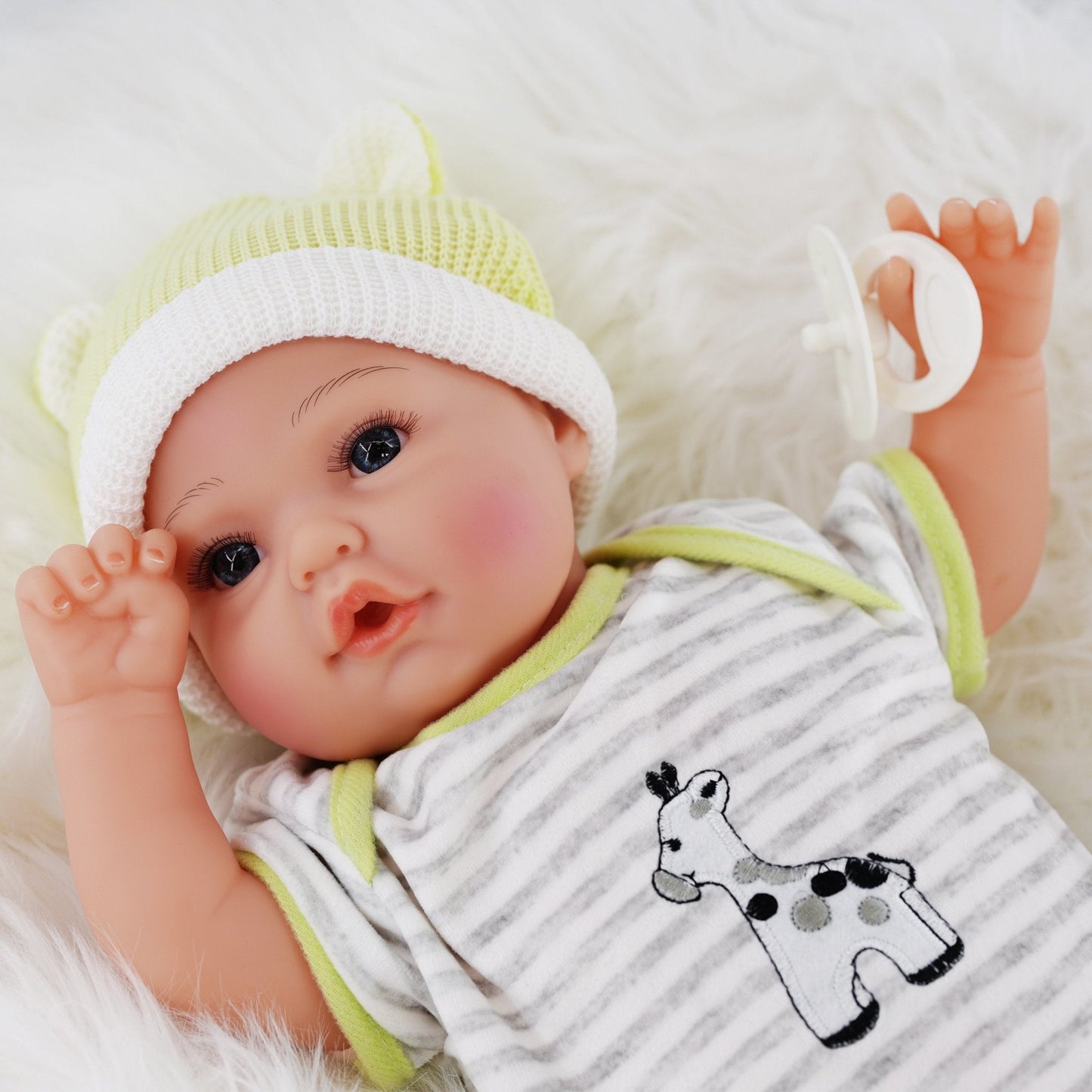 Reborn Baby Boy Doll with Open Eyes