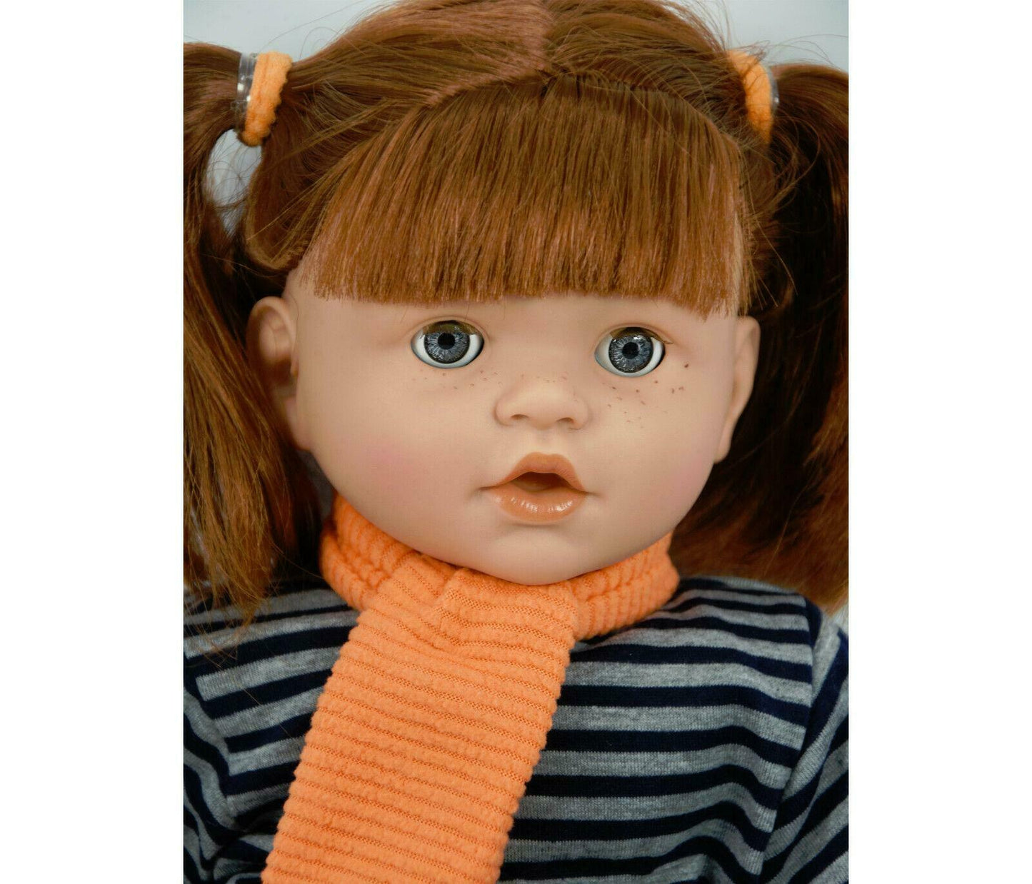 Sleeping Ginger Girl Dolls with Dummy & Sounds