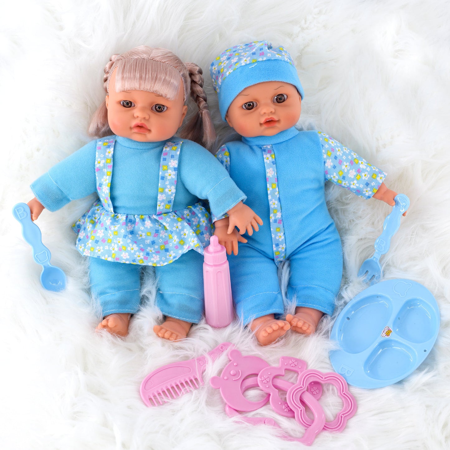 Twins Dolls with 6 Sounds