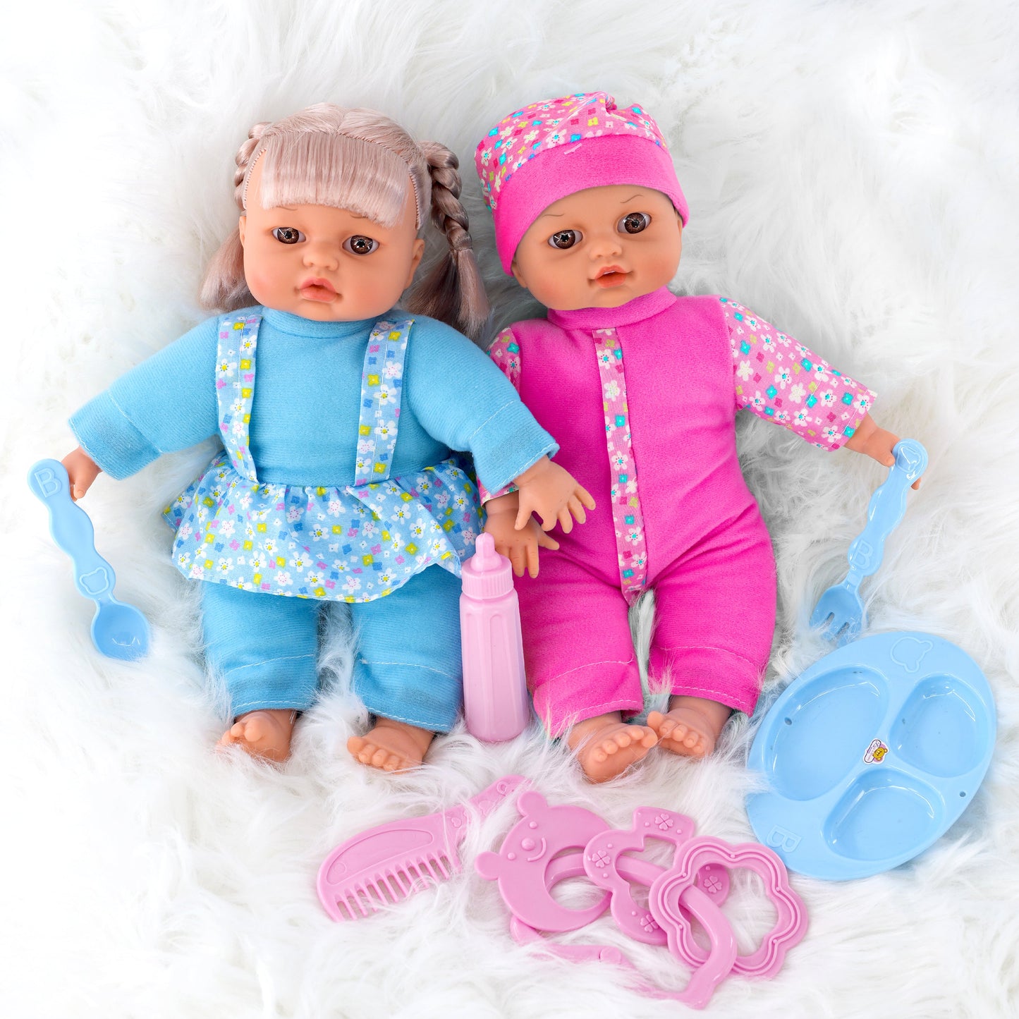 Twins Dolls with 6 Sounds