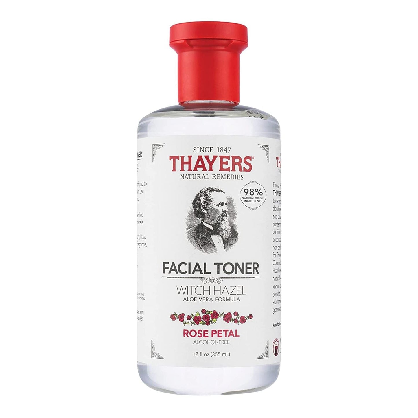 Thayers Hydrating Alcohol-free Facial Toners - Aloe Vera, Witch Hazel & Rose Petal - 355ml