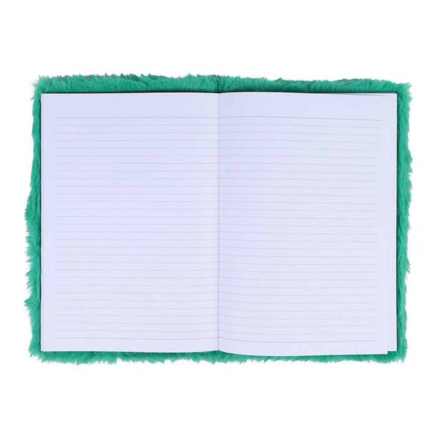 Paperchase A5 Fluffy Notebook Green Fur Meerkat