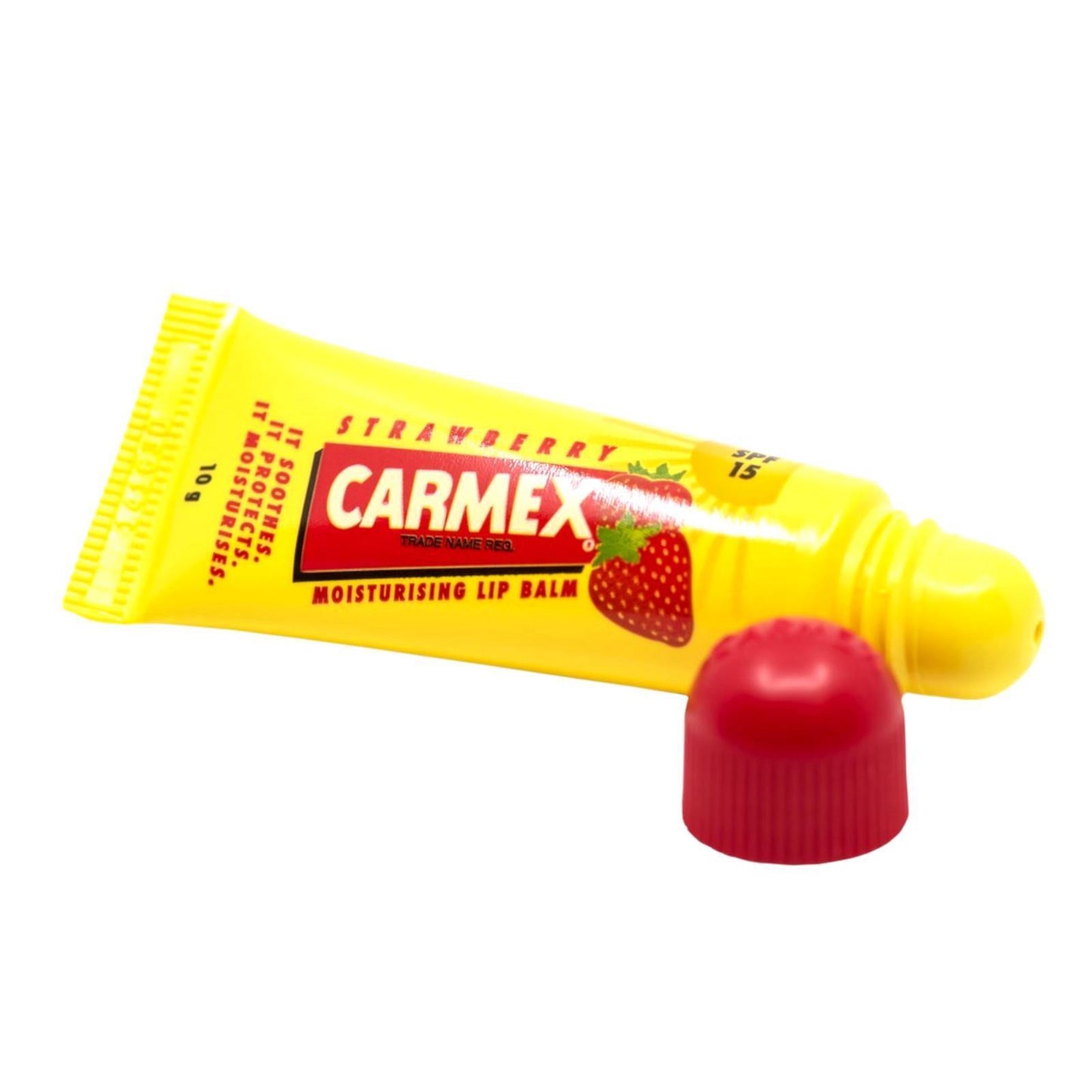 Carmex Strawberry Tube Moisturising Lip Balm SPF 15