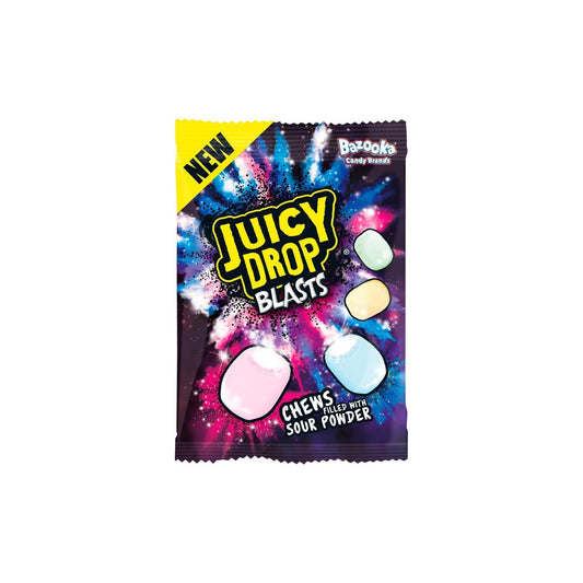 Bazooka Juicy Drop Blasts Fruit Flavoured Chewy Candies120g (Box of 12)