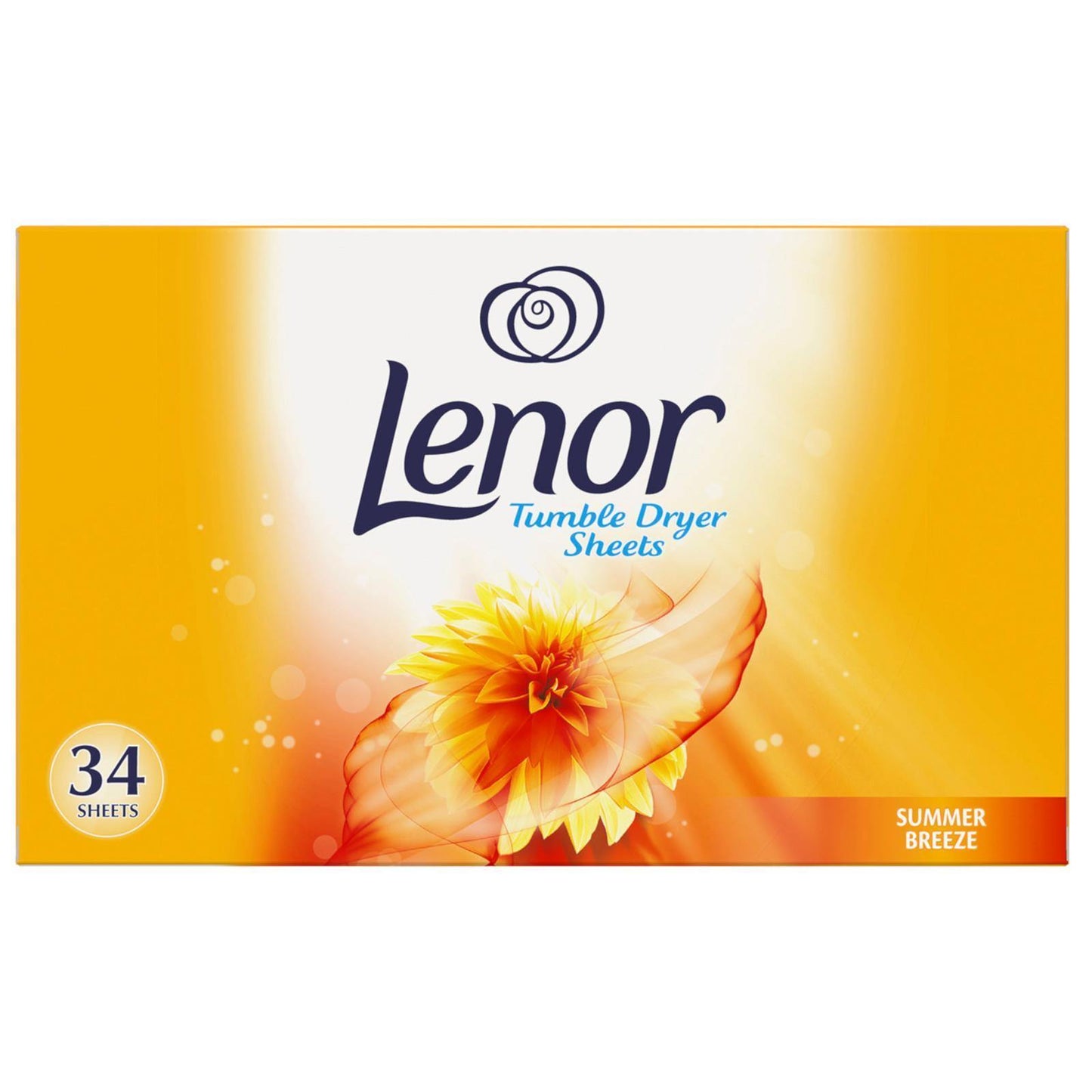 Lenor Tumble Dryer Sheets Summer Breeze 34 Sheets